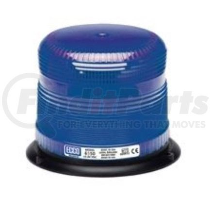 ECCO 6550B 6500 Series Beacon Light - Blue Lens, 3 Bolt Mount, 12-48 Volt