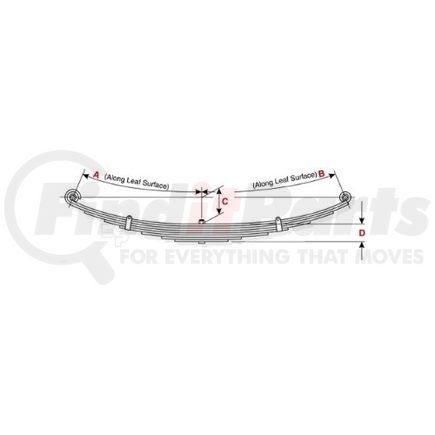 Dayton Parts 41-302 Leaf Spring - Assembly for Fire Apparatus