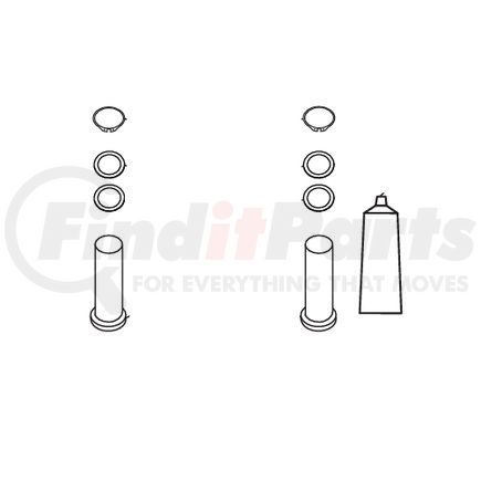 SAF-HOLLAND RK-07292-1 Fifth Wheel Trailer Hitch Slider Repair Kit - Replacement Lock Pin Kit