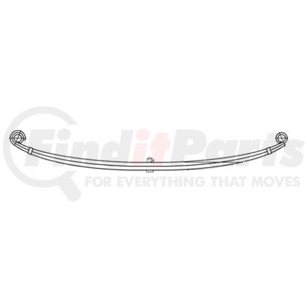 Dayton Parts 43-818XHD FULL TAPER SPRING; 3 LEAF