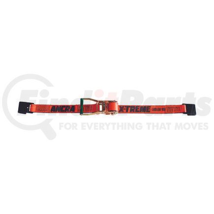 Ancra 45982-90-27 Ratchet Tie Down Strap - 2 in. x 324 in., Orange, Polyester, with Flat Hooks & Long/Wide