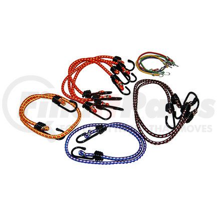Ancra SL41 Bungee Cord - 12 pc., Assorted, Rubber