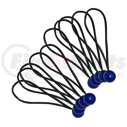 Ancra SL43 Bungee Cord - 10 in., Black, With Blue Retainer Ball