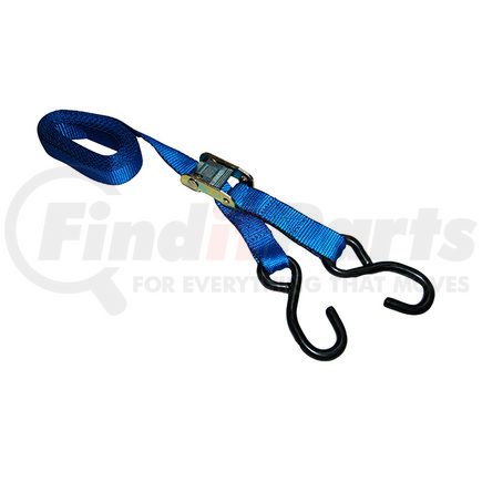 Ancra SL01 Cambuckle Tie Down Strap - 1 in. x 120 in., Blue, For 400 lbs. Working Load Limit, With S-Hook