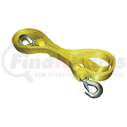 Ancra SL31 Tow Strap - Single Pack, 2 in. x 180 in., Yellow, Polyester, with Hook with Safety Latch
