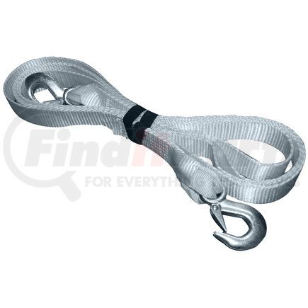 Ancra 800-215H Recovery Rope - 2 in. x 180 in., Polyester, with HD Keeper Hooks