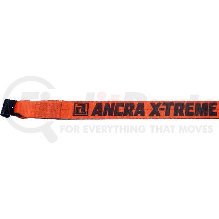 Ancra 10634-90 Winch Strap - 4 in. x 18 in., Fixed End, Polyester, with Flat Hook and Buckle