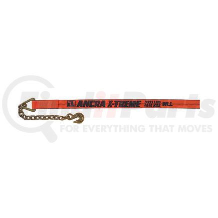 Ancra 41659-93-30 Winch Strap - 2 in. x 360 in., Polyester, with Chain Anchor