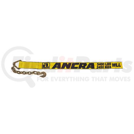 ANCRA 41660-14-27 - winch strap - 3 in. x 324 in., polyester, with chain anchor | 3” x 27’ winch strap w/chain anchor