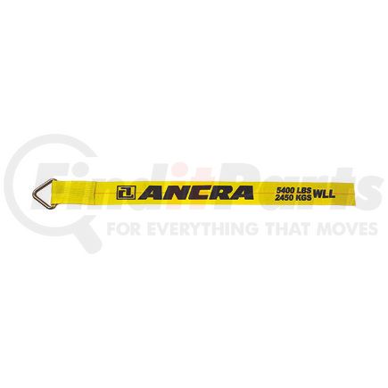 ANCRA 43795-11-40 - winch strap - 4 in. x 480 in., polyester, with delta ring | 4” x 40’ winch strap w/delta ring