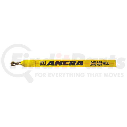 Ancra 43795-14-30 Winch Strap - 4 in. x 324 in., Polyester, with Grab Hook