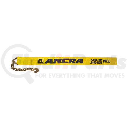 ANCRA 43795-15-27 - winch strap - 4 in. x 324 in., polyester, with chain anchor | 4” x 27’ winch strap w/chain anchor