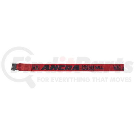 Ancra 43795-60-30 Winch Strap - 4 in. x 360 in., Red, Polyester, with Flat Hook