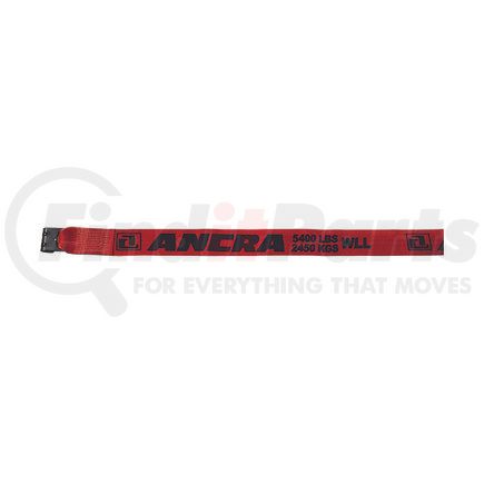 ANCRA 43795-60-30 - winch strap - 4 in. x 360 in., red, polyester, with flat hook | 4” x 30’ red winch strap w/flat hook