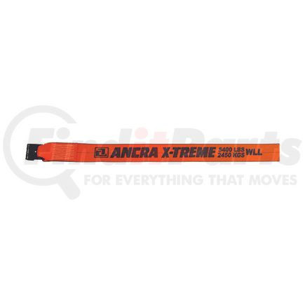 ANCRA 43795-90-40 - winch strap - 4 in. x 480 in., polyester, with flat hook | 4” x 40’ x-treme webbing winch strap w/flat hook