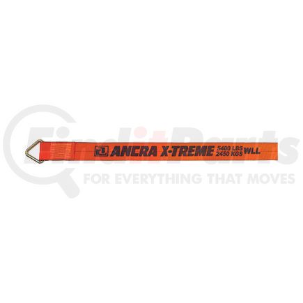 ANCRA 43795-91-27 - winch strap - 4 in. x 324 in., polyester, with delta ring | 4” x 27’ x-treme webbing winch strap w/delta ring