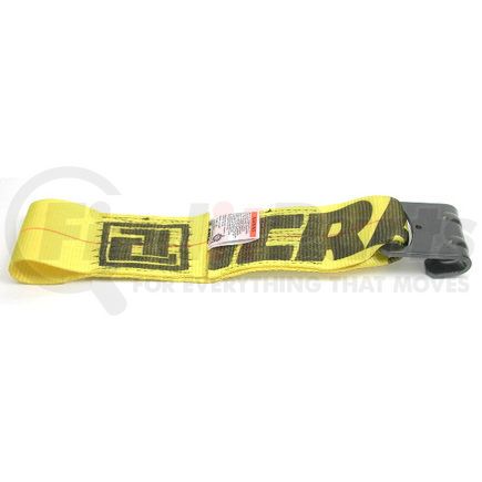 ANCRA 48922-12 - winch strap - 4 in. x 18 in., fixed end strap, polyester, with flat hook and loop end | 4? x 18” fixed end strap w/flat hook and loop end