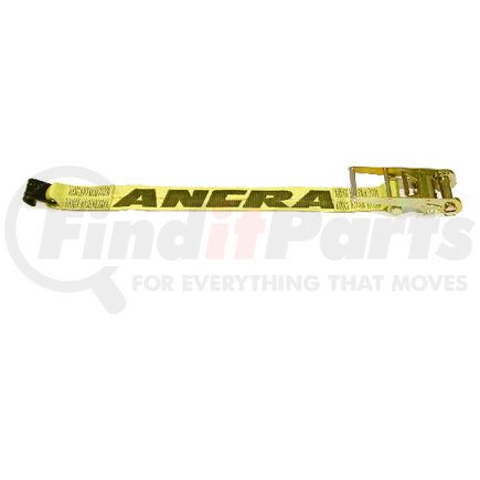 Ancra 49347-16 Winch Strap - 4 in. x 18 in., Fixed End Strap, Polyester, with Flat Hook and Buckle