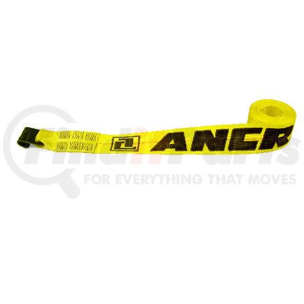 Ancra 49347-18 Winch Strap - 4 in. x 336 in., Adjustable End Strap, with Flat Hook