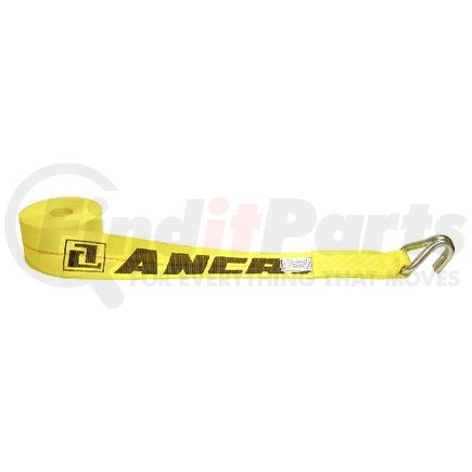 Ancra 49347-26 Winch Strap - 4 in. x 300 in., Adjustable End Strap, Polyester, with Wire Hook