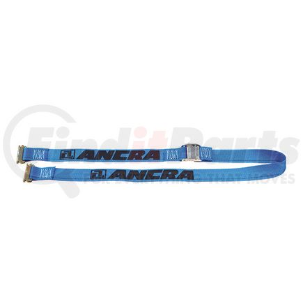 Ancra 40602-19 Cambuckle Tie Down Strap - 240 in., Blue, For 833 lbs. Working Load Limit, With E-Fitting End, Logistic Strap