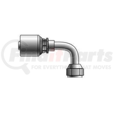 Gates 4G-6FJX90M FITTING ELBOW 90DEG 1/4 HYD HOSE X JIC37 SWIVEL