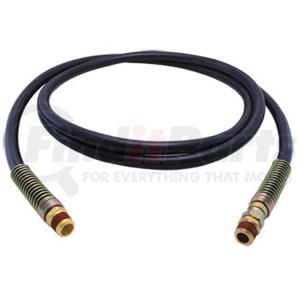 Tectran 17912 Air Brake Hose Assembly - 12 ft., Black, with Swivel Fitting and Spring Guard