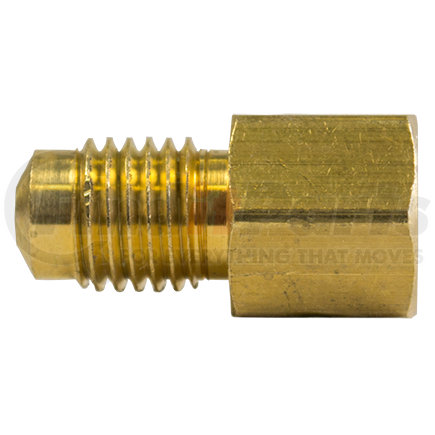 Tectran 41442-WHD Inverted Flare Fitting - Brass, M10 x 1.0 Bubble Male to Female Thread