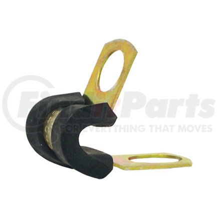 Tectran 909RA Hose Clamp - 1-1/4 in. Clamping Dia., 1/4 in. Screw, 1/2 in. Wide, Rubber Covered