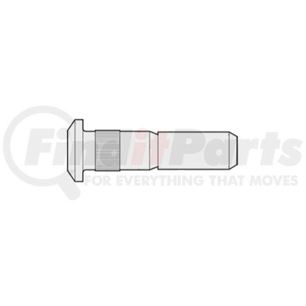 Dayton Parts 13-1128R Wheel Stud - Right, Type 7, Headed, 3/4"-16 Thread, 2.94 in. Length