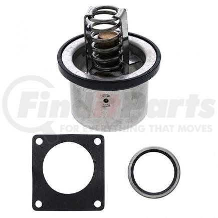 PAI EAS-3295-180 Engine Coolant Thermostat - Gasket Included, 180 F Opening Temperature, Vented, For Mack E6/E7/E-Tech/ASET Application