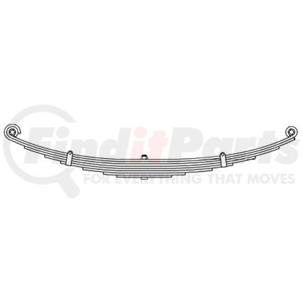 Dayton Parts 43-1851 Leaf Spring - Rear, 4 Leaves, 2,700 lbs. Capacity for 2011-2016 Ford F-250 Super Duty Pickup 2WD/4WD