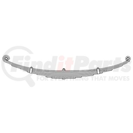 Dayton Parts 59-580 Leaf Spring - Front, Multi-Leaf Spring, 5-Leaf, 4 in. Width, OEM B816022002