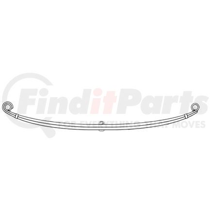 Dayton Parts 75-224 Leaf Spring - Front, Parabolic Spring, 3-Leaf, 3.15 in. Width, OEM 0202889