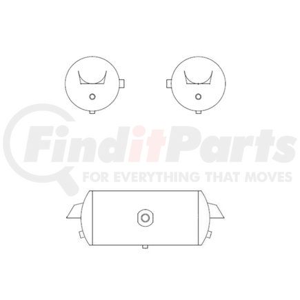 Dayton Parts 12-148801 1488 CU IN AIR TANK