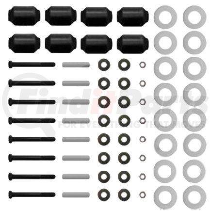 Dayton Parts 339-321 Suspension Hardware Kit - with Bushings, Tube and Hardware, for Hendrickson Auxiliary