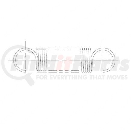 Freightliner 212642000 Clutch Pedal Spring - Stainless Steel