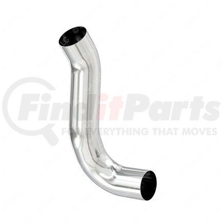 Freightliner 418892027 Exhaust Pipe - Muffler, ISX at 3 Deg, Chrome