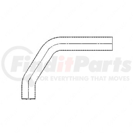 Freightliner 418985000 Exhaust Pipe - Muffler, Outlet, Aluminum