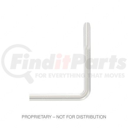 Freightliner 423273007 Exhaust Tail Pipe - Right Side, Aluminized Steel