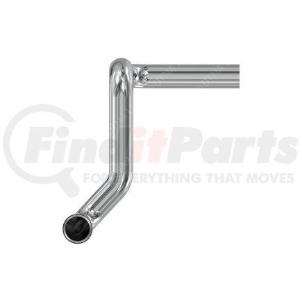 Freightliner 424030001 Exhaust Pipe - Muffler, Inlet, Stationary Extreme Outboard Mx, Chrome, Low