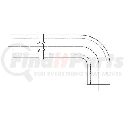 Freightliner 520948000 Heater Water Pump Hose - 15.90 mm ID, EPDM (Synthetic Rubber)