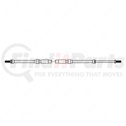 Freightliner 714376005 Automatic Transmission Shifter Cable - 2133.60 mm Overall Length