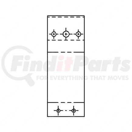 Freightliner 621653000 Utility Light Bracket - Stainless Steel, 9.88 in. x 3 in.