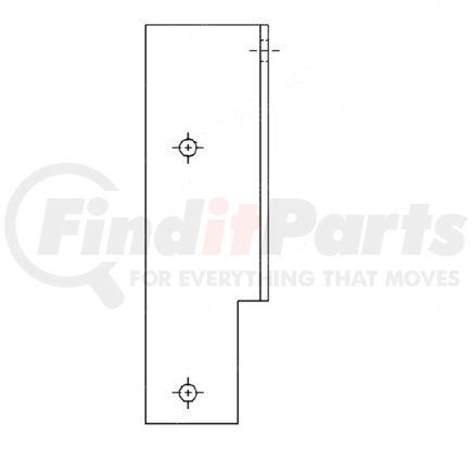 Freightliner 621871001 Battery Box Bracket - Right Side, Aluminum, 0.13 in. THK