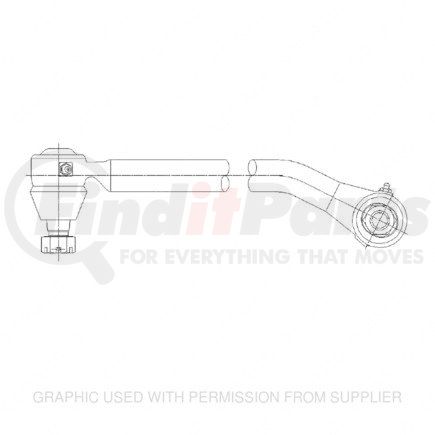 Freightliner 1410299002 Steering Drag Link - 1.44 in. Shaft Diameter