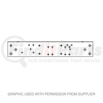 Freightliner 1512499009 End Frame Crossmember - Steel, Black, 790.57 mm x 140 mm, 4.55 mm THK