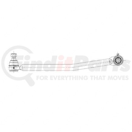 Freightliner 1417312000 Steering Drag Link - Right Side, Black, 7/8-14 UNF-2A in. Thread Size