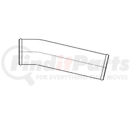 Freightliner 01-23154-000 Intercooler Pipe - Right Side, Aluminized Steel