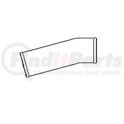 Freightliner 01-23331-000 Intercooler Pipe - Right Side, Aluminized Steel